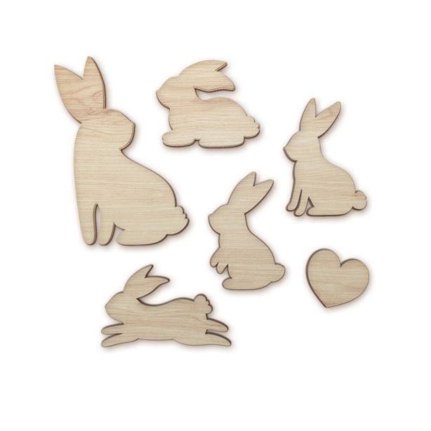 Set Ostern Tischdeko Hasen