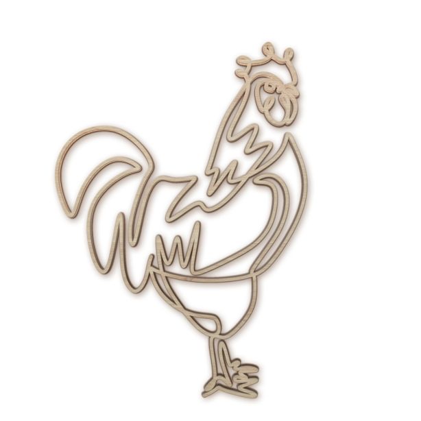 Wanddeko Hahn Hahnibal A4