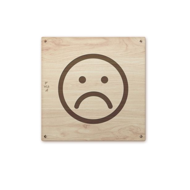 Schild Sad Face