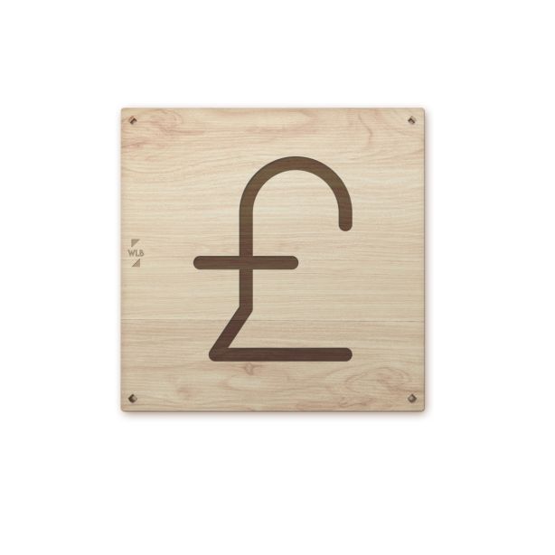 Schild Britisches Pfund