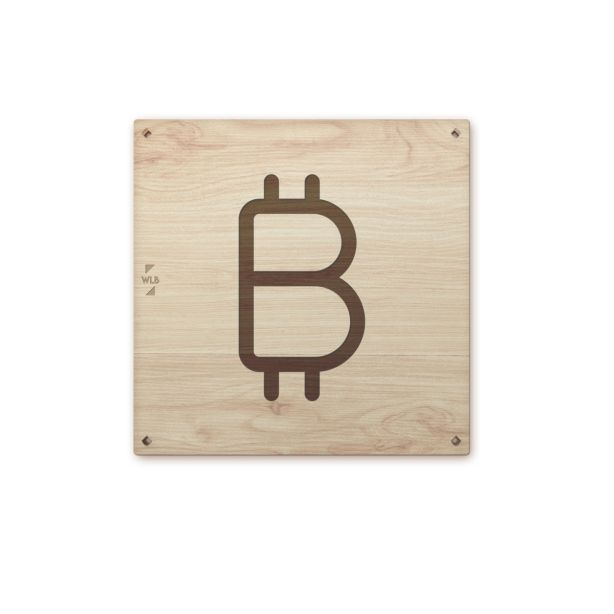 Schild Bitcoin