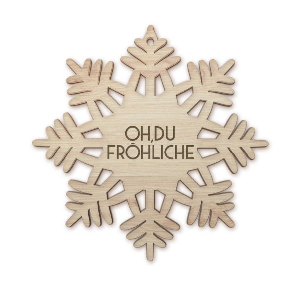 Geschenksartikel Weihnachtsstern Waldviertel. Personalisierbares Dekoelement aus Holz. Regional hergestelltes, rustikales Objekt aus der Waldviertler Lichtbrennerei