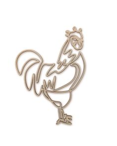 Wanddeko Hahn Hahnibal A4