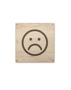 Schild Sad Face