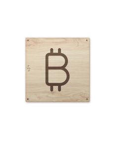 Schild Bitcoin