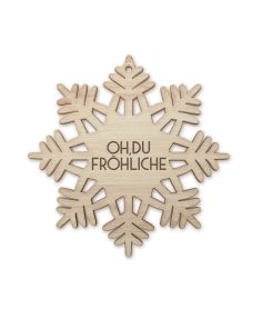 Geschenksartikel Weihnachtsstern Waldviertel. Personalisierbares Dekoelement aus Holz. Regional hergestelltes, rustikales Objekt aus der Waldviertler Lichtbrennerei